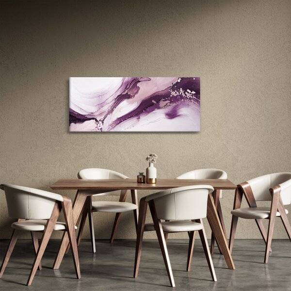 Slika - Ljubičasta tekućina art (120x50 cm)