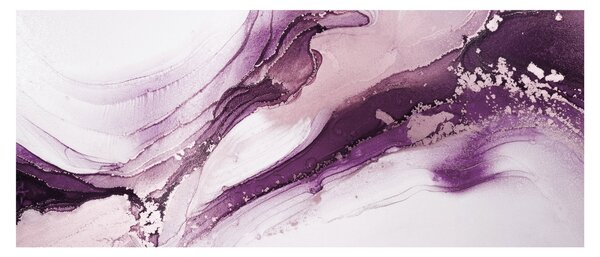 Slika - Ljubičasta tekućina art (120x50 cm)