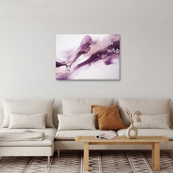 Slika - Ljubičasta tekućina art (70x50 cm)