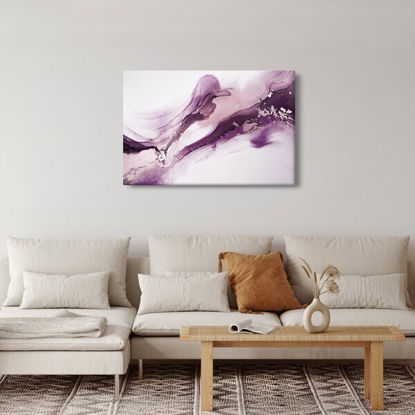 Slika - Ljubičasta tekućina art (90x60 cm)
