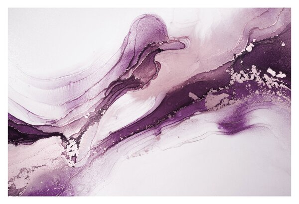 Slika - Ljubičasta tekućina art (90x60 cm)