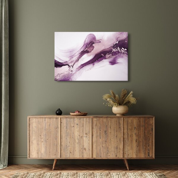 Slika - Ljubičasta tekućina art (90x60 cm)