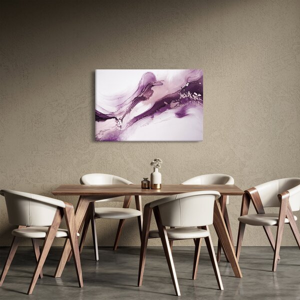 Slika - Ljubičasta tekućina art (90x60 cm)