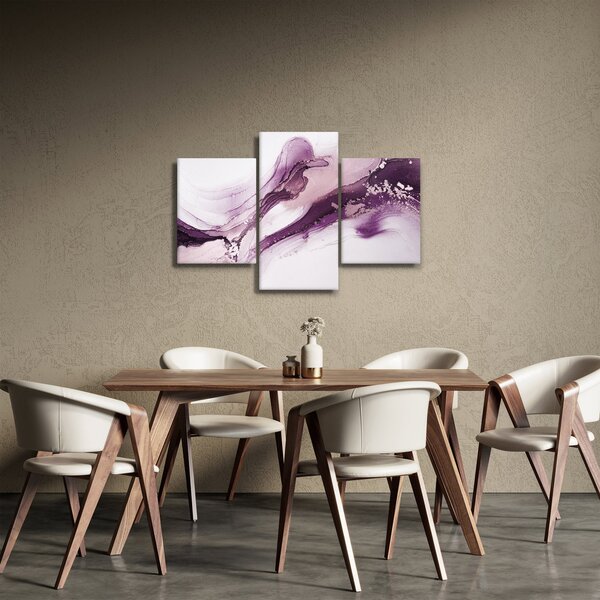 Slika - Ljubičasta tekućina art (90x60 cm)