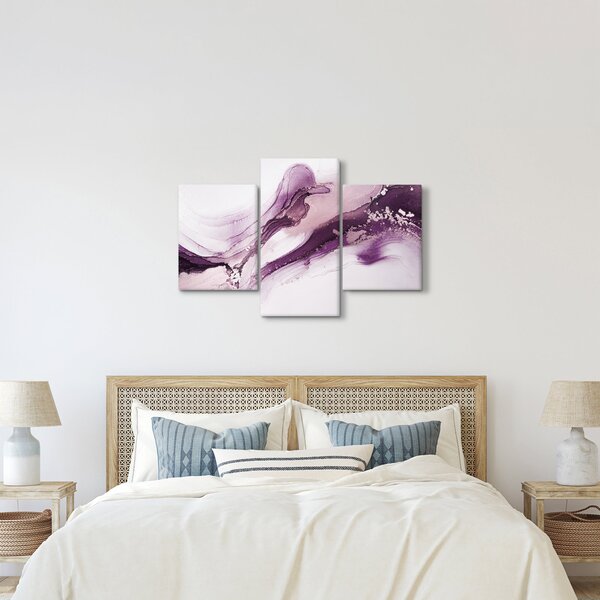 Slika - Ljubičasta tekućina art (90x60 cm)