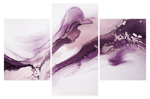 Slika - Ljubičasta tekućina art (90x60 cm)