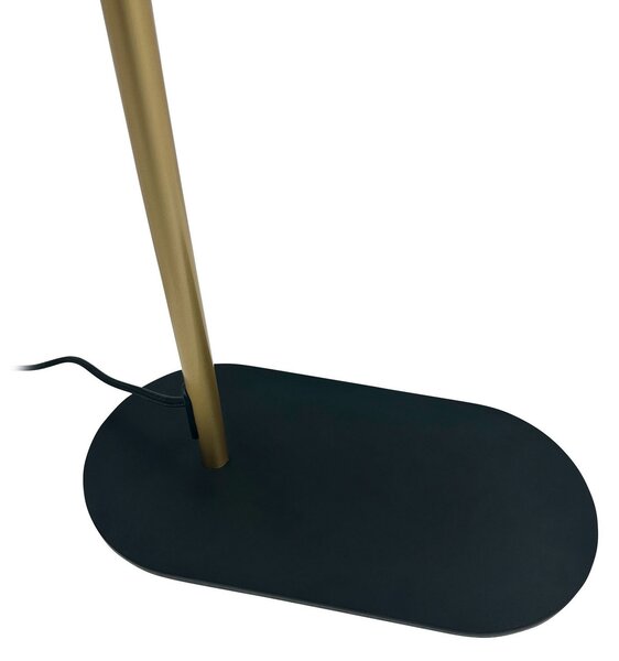 Podne Lampa Dyberg Larsen, Arch, Crno, Dnevna soba, Metal, Vintage