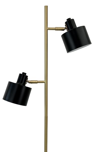 Podne Lampa Dyberg Larsen, Ocean, Crno, Dnevna soba, Metal, Skandinavski