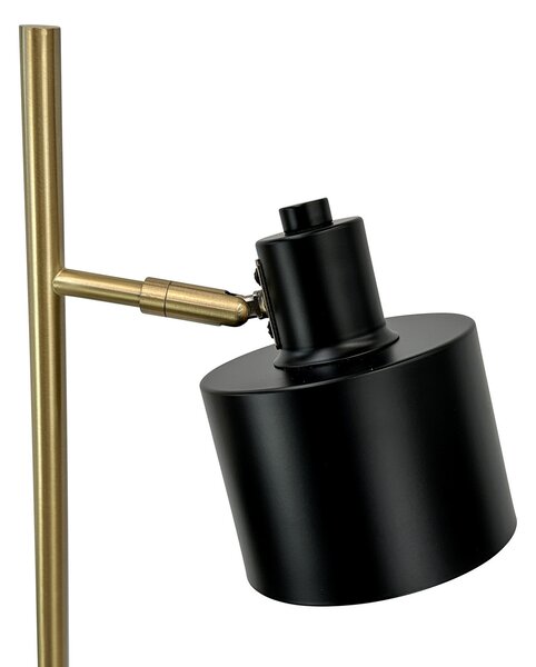 Podne Lampa Dyberg Larsen, Ocean, Crno, Dnevna soba, Metal, Skandinavski