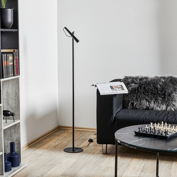 Podne Lampa Foscarini, Magneto, Crno, Dnevna soba, Metal, Dizajn