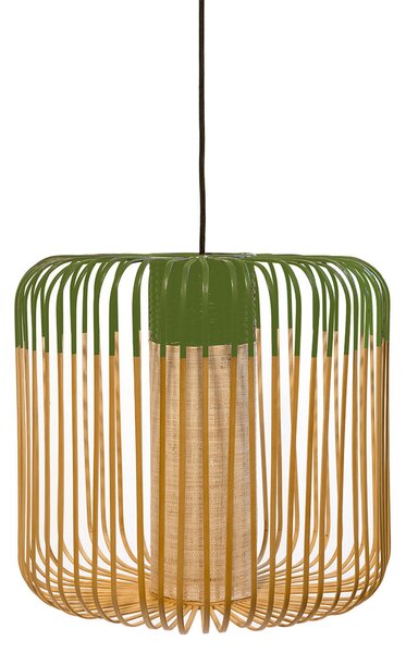 Viseće Svjetiljka Forestier, Bamboo Light M, prigušiv, Zelena, Dnevna soba, Bambus, Dizajn