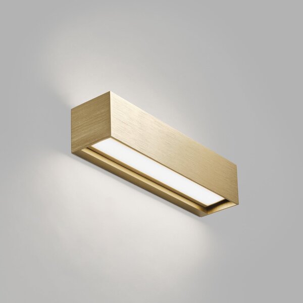 Zidne Svjetiljka LIGHT-POINT, Linea W2, prigušiv, Zlato / mjed, Dnevna soba, Aluminij, Dizajn