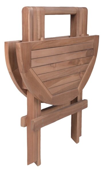 Okrugao vrtni stol od masivne tikovine ø 50 cm Luang – Garden Pleasure