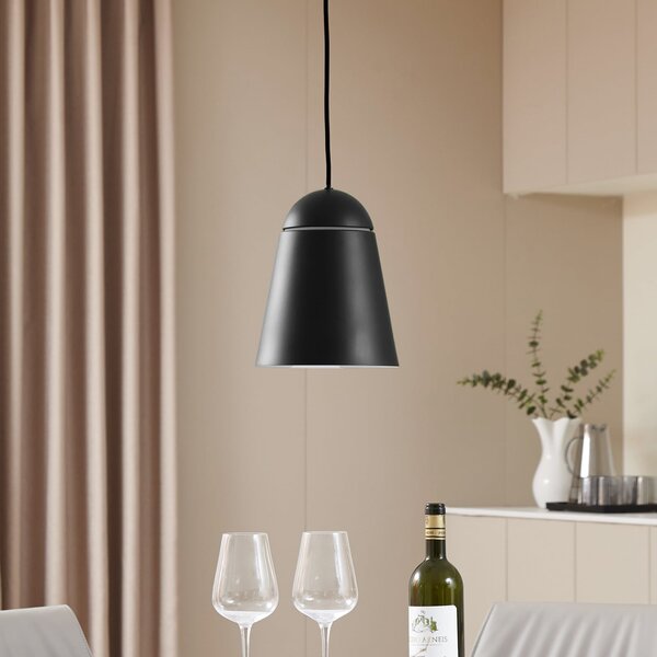 Viseće Svjetiljka NOLA, Montes, prigušiv, Crno, Dnevna soba, Aluminij, Skandinavski