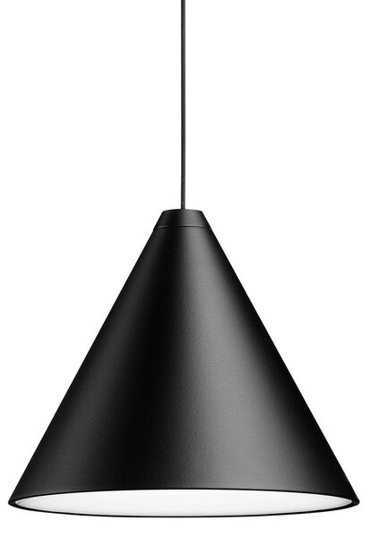 Viseće Svjetiljka FLOS, STRING, prigušiv, Crno, Dnevna soba, Aluminij, Dizajn