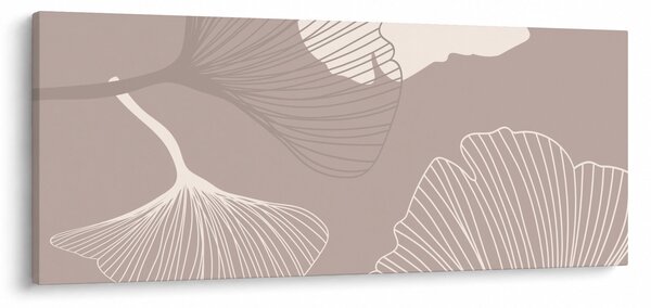 Slika - Bež lišće N⁰1 (120x50 cm)