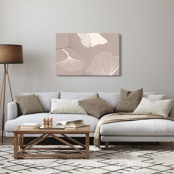 Slika - Bež lišće N⁰1 (90x60 cm)