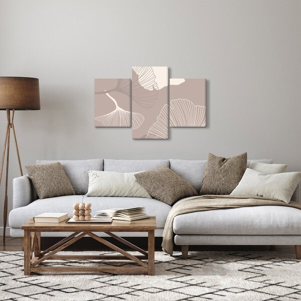 Slika - Bež lišće N⁰1 (90x60 cm)
