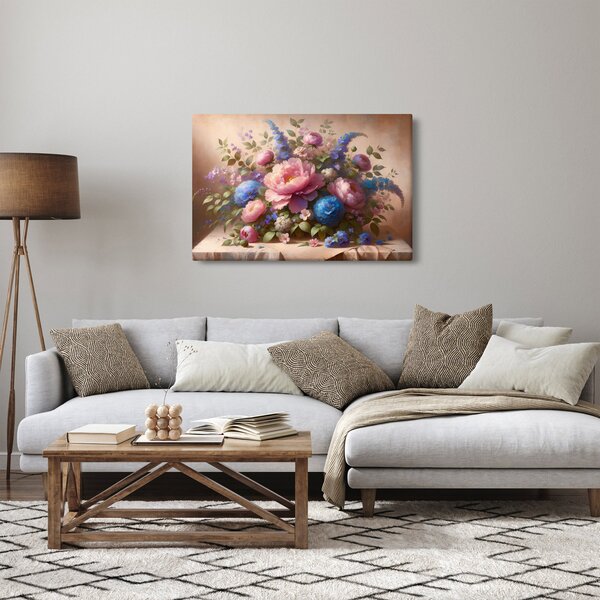 Slika - Stol pun cvijeća (90x60 cm)