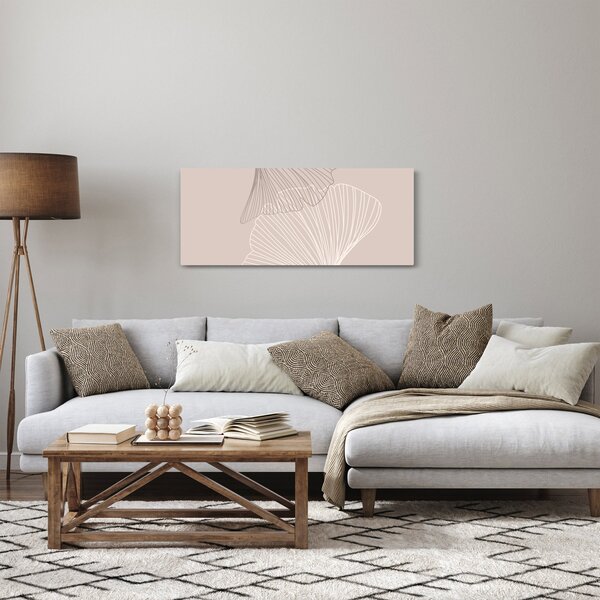 Slika - Bež lišće N⁰2 (120x50 cm)