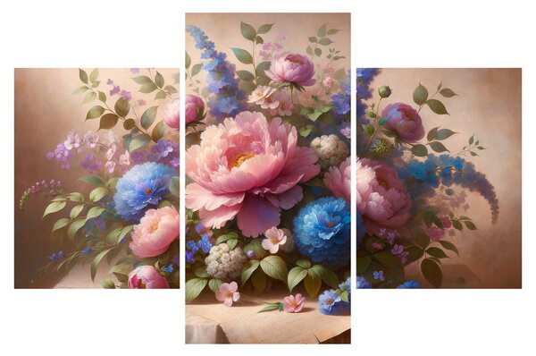 Slika - Stol pun cvijeća (90x60 cm)