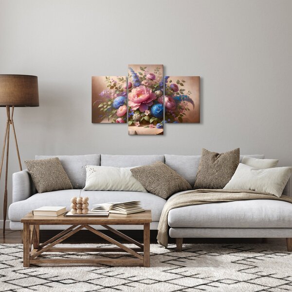 Slika - Stol pun cvijeća (90x60 cm)