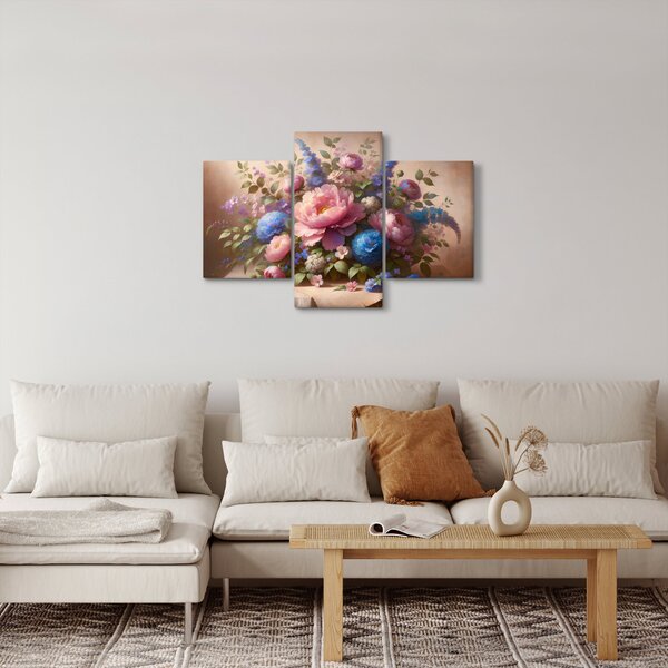 Slika - Stol pun cvijeća (90x60 cm)