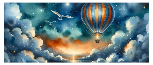 Slika - Let pod noćnim nebom (120x50 cm)