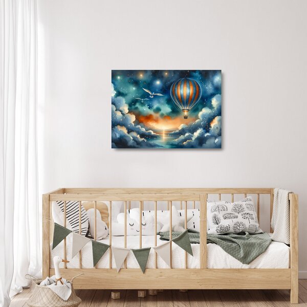 Staklena slika - Let pod noćnim nebom (70x50 cm)