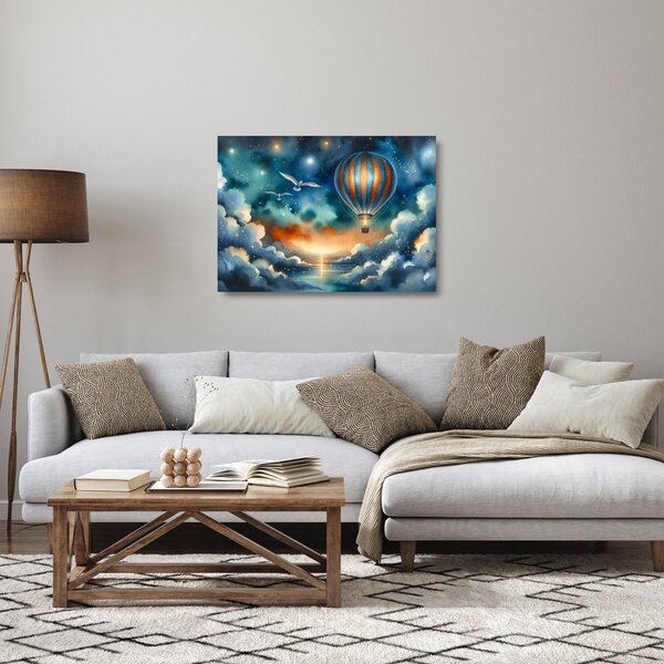 Staklena slika - Let pod noćnim nebom (70x50 cm)