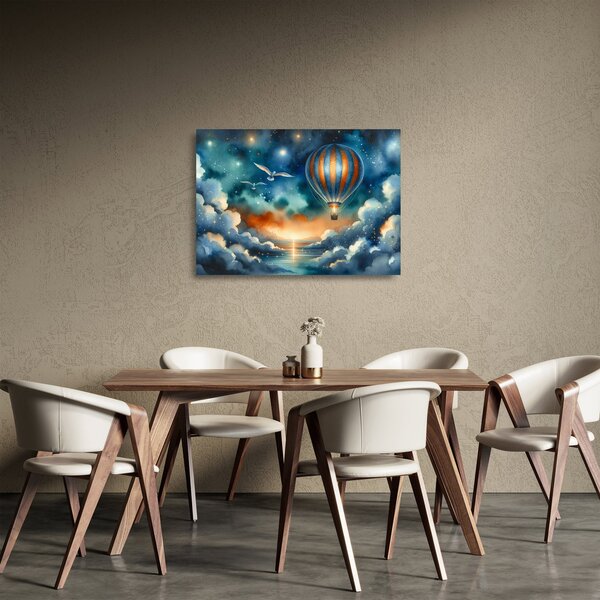 Staklena slika - Let pod noćnim nebom (70x50 cm)