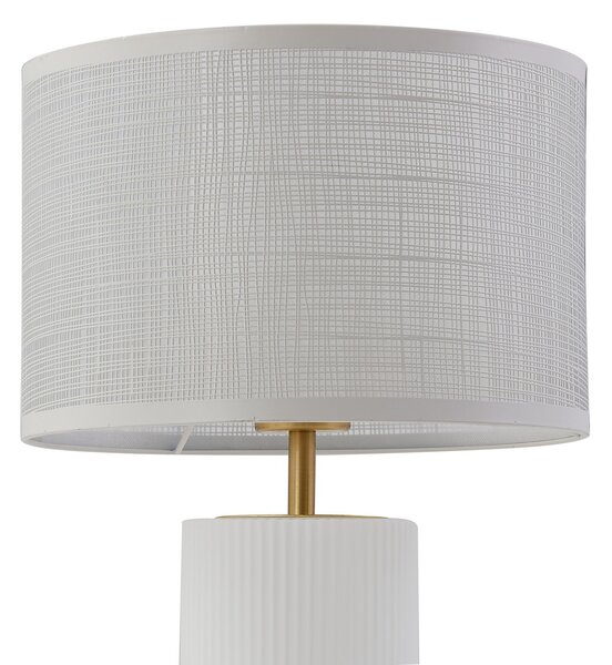 Stolne Lampa Lindby, Sorscha, Bijela, Dnevna soba, Metal, Moderan