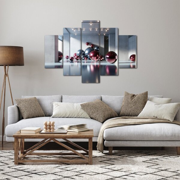 Slika - 3D prostor s kuglama II. (150x105 cm)