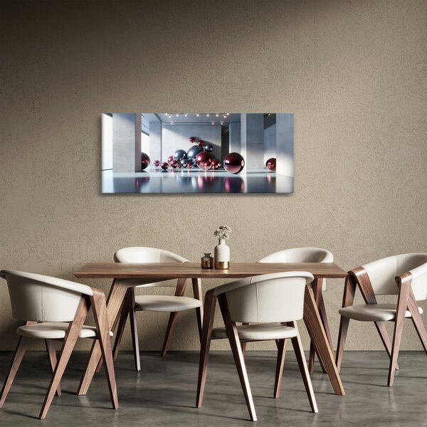 Slika - 3D prostor s kuglama II. (120x50 cm)