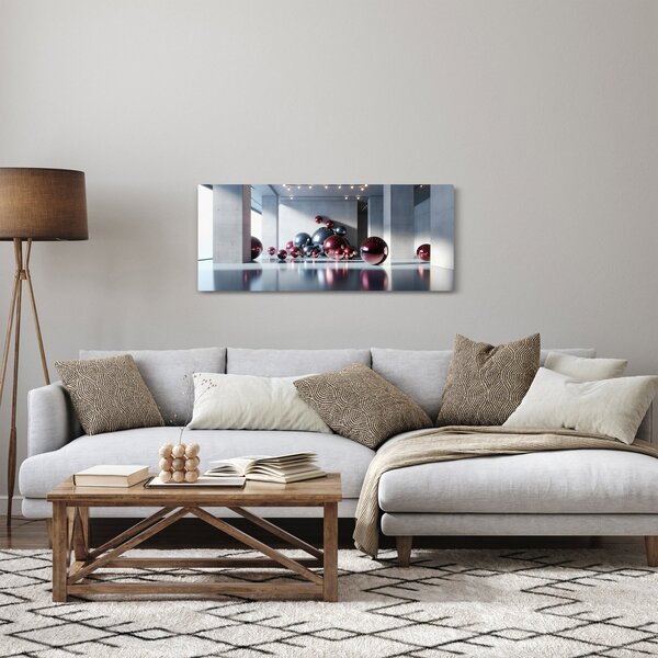 Slika - 3D prostor s kuglama II. (120x50 cm)