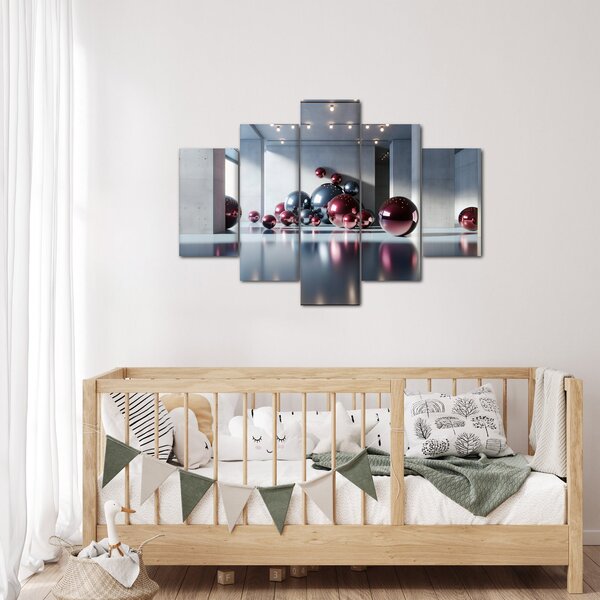 Slika - 3D prostor s kuglama II. (150x105 cm)