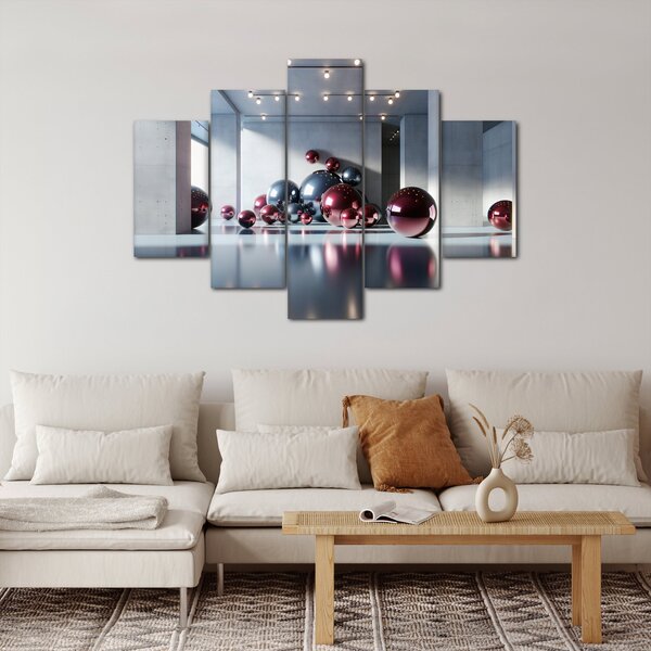 Slika - 3D prostor s kuglama II. (150x105 cm)