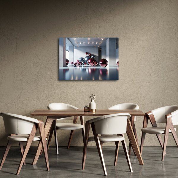 Slika - 3D prostor s kuglama II. (70x50 cm)