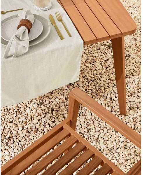 Vrtni stol od masivnog drveta 100x240 cm Hanzel – Kave Home