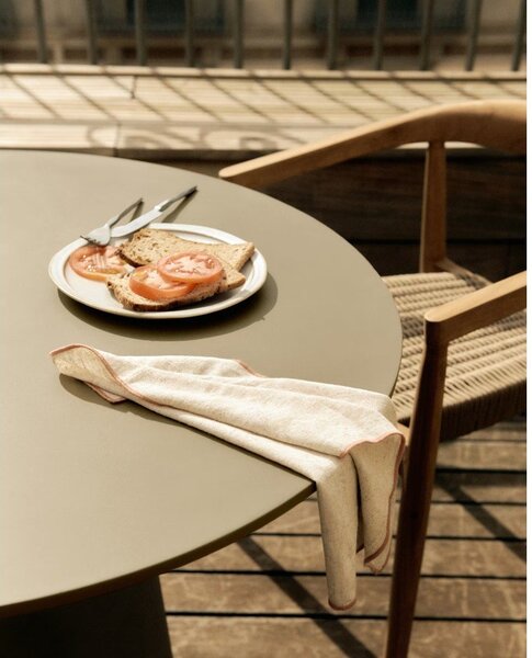 Betonski vanjski blagovaonski stol Kave Home Itai, ⌀ 90 cm