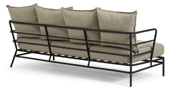 Bež vrtna sofa s metalnom konstrukcijom Kave Home Mareluz