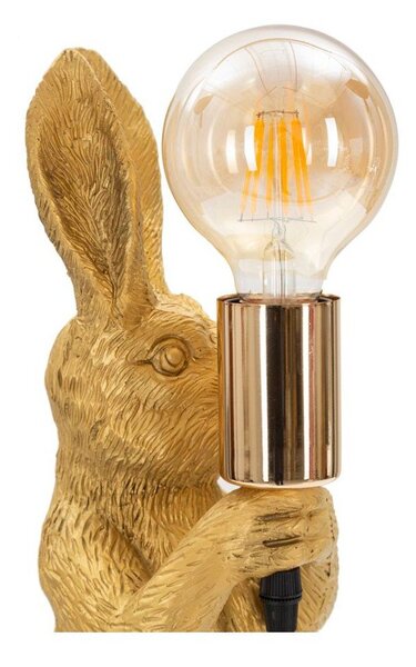 Stolna lampa u zlatnoj boji (visina 35,5 cm) Rubbit – Mauro Ferretti