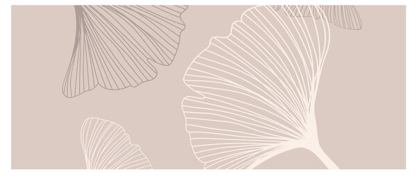 Slika - Bež lišće N⁰6 (120x50 cm)