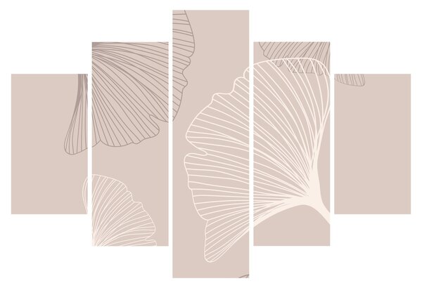Slika - Bež lišće N⁰6 (150x105 cm)