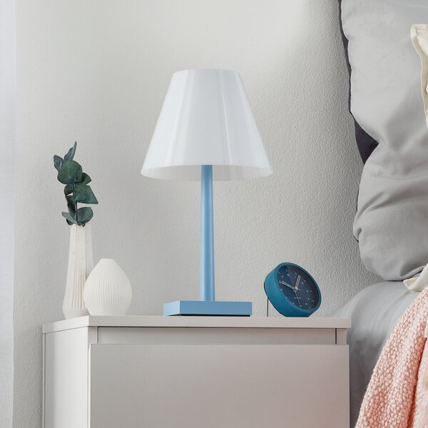 Stolne Lampa Rotaliana, Dina+, prigušiv, Plava, Dnevna soba, Metal, Dizajn