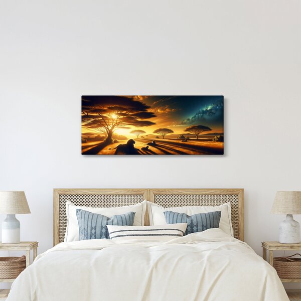 Slika - Lavovi u odmoru (120x50 cm)