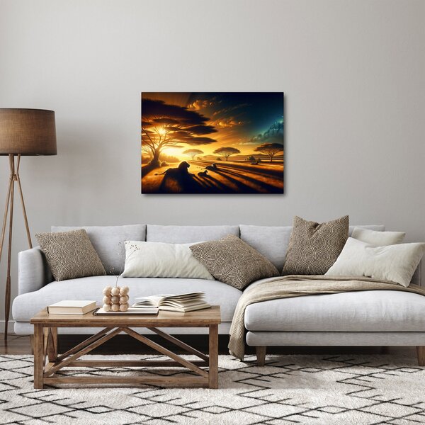 Slika - Lavovi u odmoru (70x50 cm)