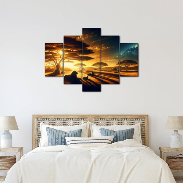 Slika - Lavovi u odmoru (150x105 cm)
