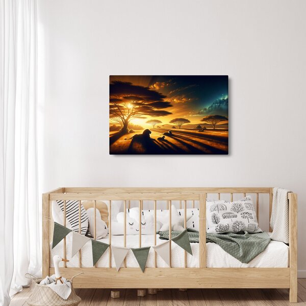 Slika - Lavovi u odmoru (90x60 cm)