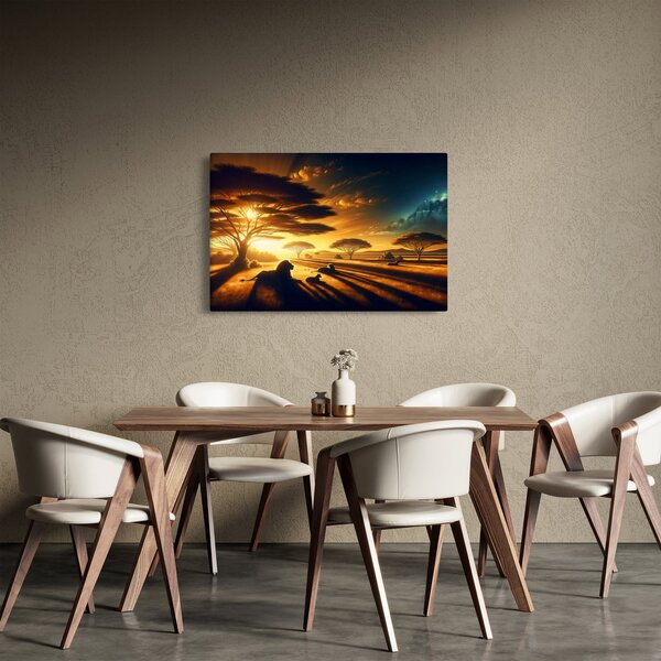 Slika - Lavovi u odmoru (90x60 cm)